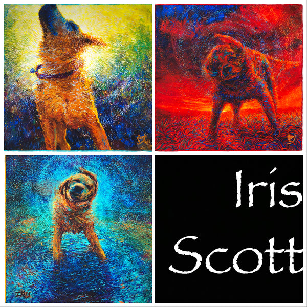 Set of Three from the Iris Scott "Shakin' Dogs" Collection