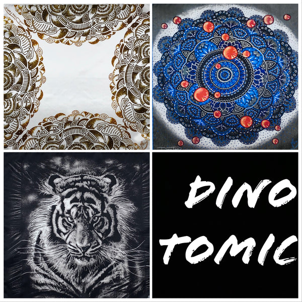 Set of Three From the Dino Tomic Collection